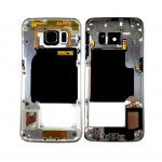 Lcd Frame Middle Chassis For Samsung Galaxy S6 Edge Cdma Blue By - Maxbhi Com
