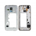 Lcd Frame Middle Chassis For Samsung Galaxy S5 Mini Duos G800h Black By - Maxbhi Com