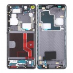 Lcd Frame Middle Chassis For Oppo Find X2 Pro Black By - Maxbhi Com