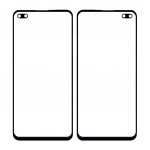 Replacement Front Glass For Realme X3 Superzoom Black By - Maxbhi Com