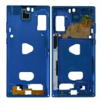 Lcd Frame Middle Chassis For Samsung Galaxy Note 10 Plus 5g Blue By - Maxbhi Com