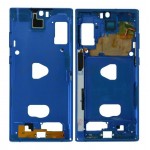 Lcd Frame Middle Chassis For Samsung Galaxy Note 10 Plus 5g Blue By - Maxbhi Com
