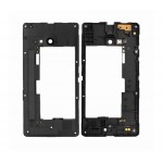 Lcd Frame Middle Chassis For Nokia Lumia 730 Black By - Maxbhi Com