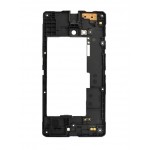 Lcd Frame Middle Chassis For Nokia Lumia 730 Black By - Maxbhi Com