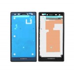 Lcd Frame Middle Chassis For Sony Xperia M2 Dual D2302 Black By - Maxbhi Com