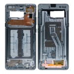 Lcd Frame Middle Chassis For Samsung Galaxy S10 5g White By - Maxbhi Com