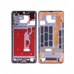 Lcd Frame Middle Chassis For Huawei Mate 20 X 5g White By - Maxbhi Com