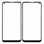 Replacement Front Glass For Samsung Galaxy A21 Black By - Maxbhi Com