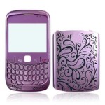 Front & Back Panel For BlackBerry Curve 8520 - Purple
