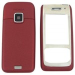 Front & Back Panel For Nokia E65 - Red