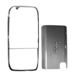 Front & Back Panel For Nokia E75 - Silver