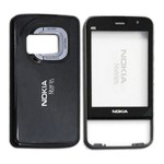 Front & Back Panel For Nokia N96 - Black