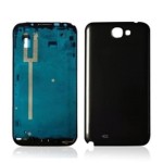 Front & Back Panel For Samsung Galaxy Note II N7100 - Black