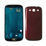 Front & Back Panel For Samsung I9300 Galaxy S III - Red