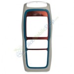 Front Cover For Nokia 3220 - White With Red