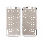 Lcd Frame Middle Chassis For Motorola Moto G White By - Maxbhi Com