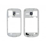 Lcd Frame Middle Chassis For Samsung Galaxy S3 Mini White By - Maxbhi Com