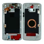 Lcd Frame Middle Chassis For Motorola Droid Turbo 2 White By - Maxbhi Com