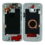 Lcd Frame Middle Chassis For Motorola Droid Turbo 2 White By - Maxbhi Com