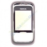 Front Cover For Nokia 6111 - Silver With Black