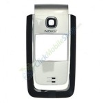 Front Cover For Nokia 6125 - Silver With Black