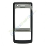 Front Cover For Nokia 6280 - Black With Silver