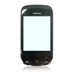 Front Cover For Nokia C2-02 Touch and Type - Black