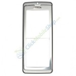 Front Cover For Nokia E60 - Silver