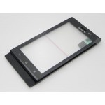 Front Cover For Sony Xperia MT27i Pepper - Black