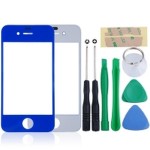 Front Glass Lens For Apple iPhone 4s - Dark Blue