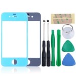 Front Glass Lens For Apple iPhone 4s - Light Blue