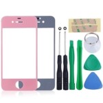 Front Glass Lens For Apple iPhone 4s - Pink