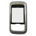 Front Cover For Nokia 6111 Silver With Black - Maxbhi Com