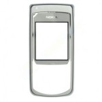 Front Cover For Nokia 6681 Light Silver - Maxbhi Com