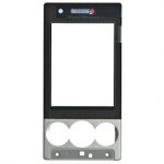 Front Cover For Sony Ericsson W705 Black With Silver - Maxbhi Com