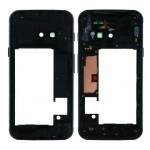 Lcd Frame Middle Chassis For Samsung Galaxy Xcover 4 Black By - Maxbhi Com