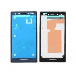 Lcd Frame Middle Chassis For Sony Xperia M2 D2306 Black By - Maxbhi Com