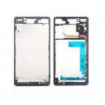 Lcd Frame Middle Chassis For Sony Xperia Z3 Dual D6633 Black By - Maxbhi Com