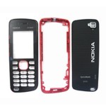 Full Body Housing for Nokia 5220 XpressMusic - Black With Red