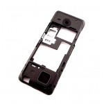Lcd Frame Middle Chassis For Nokia 206 Dual Sim Rm872 Black By - Maxbhi Com