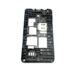 Lcd Frame Middle Chassis For Nokia Asha 210 Dual Sim Black By - Maxbhi Com