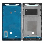 Lcd Frame Middle Chassis For Sony Xperia C Hspa Plus C2305 Black By - Maxbhi Com