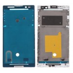 Lcd Frame Middle Chassis For Sony Xperia C Hspa Plus C2305 White By - Maxbhi Com