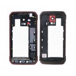 Lcd Frame Middle Chassis For Samsung Galaxy S5 Active Red By - Maxbhi Com