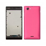 Full Body Housing For Sony Xperia J St26i Pink - Maxbhi.com