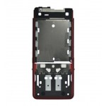 Lcd Frame Middle Chassis For Sony Ericsson C902 Red By - Maxbhi Com