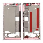 Lcd Frame Middle Chassis For Huawei Ascend P6 With Dual Sim Pink By - Maxbhi Com