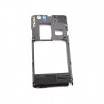 LCD Frame Middle Chassis for Sony Xperia miro ST23i White & Gold