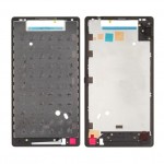 Lcd Frame Middle Chassis For Sony Xperia Zl C6502 Black By - Maxbhi Com