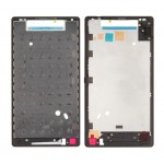 Lcd Frame Middle Chassis For Sony Xperia Zl Lte Black By - Maxbhi Com